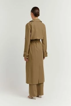 DISSH Boutiques FALLON FERN LINEN BLEND TRENCH THE BUMP FRIENDLY EDIT