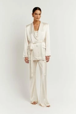 DISSH Boutiques SIMONE PEARL SATIN BLAZER