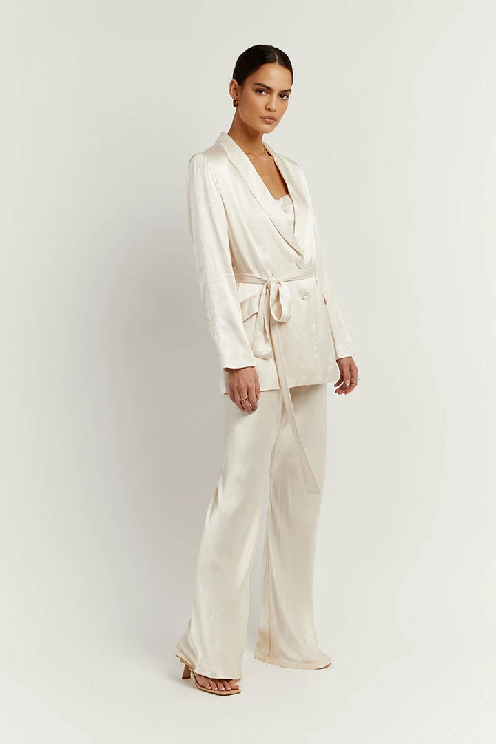 Buy 🤩 DISSH Boutiques SIMONE PEARL SATIN BLAZER ❤️ 4 DISSH Boutiques SIMONE PEARL SATIN BLAZER