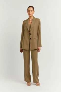 Wholesale ๐ DISSH Boutiques KARLA FERN GREEN LINEN BLEND BLAZER ๐ 10 DISSH Boutiques KARLA FERN GREEN LINEN BLEND BLAZER