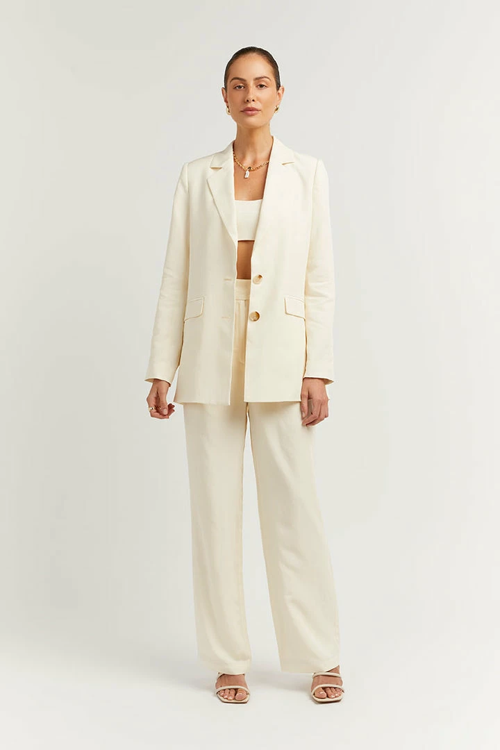 Cheapest ๐ฅฐ DISSH Boutiques CLOTHING KARLA OFF WHITE LINEN BLEND BLAZER ๐ฅฐ 1 DISSH Boutiques CLOTHING KARLA OFF WHITE LINEN BLEND BLAZER