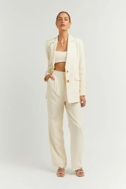 Cheapest ๐ฅฐ DISSH Boutiques CLOTHING KARLA OFF WHITE LINEN BLEND BLAZER ๐ฅฐ 9 DISSH Boutiques CLOTHING KARLA OFF WHITE LINEN BLEND BLAZER