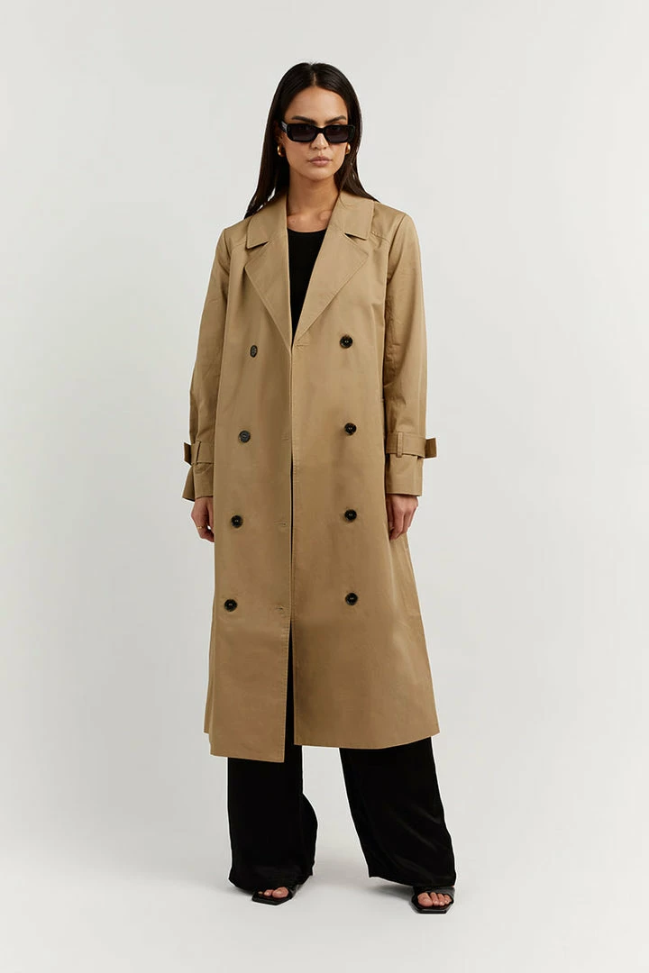 Buy โ DISSH Boutiques FOSTER TAN TRENCH ๐งฅ COAT โญ 2 DISSH Boutiques FOSTER TAN TRENCH COAT