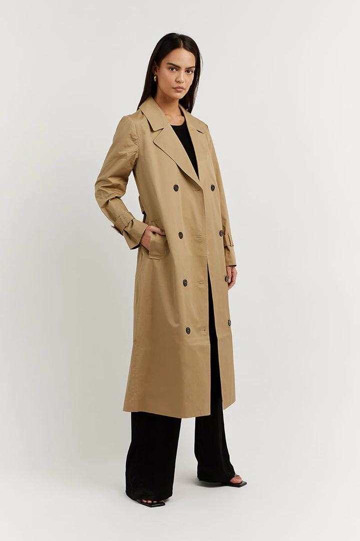 Buy โ DISSH Boutiques FOSTER TAN TRENCH ๐งฅ COAT โญ 4 DISSH Boutiques FOSTER TAN TRENCH COAT