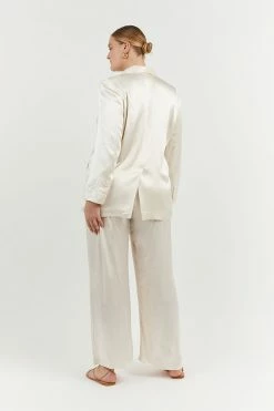 DISSH Boutiques KIAH PEARL SATIN BLAZER CLOTHING