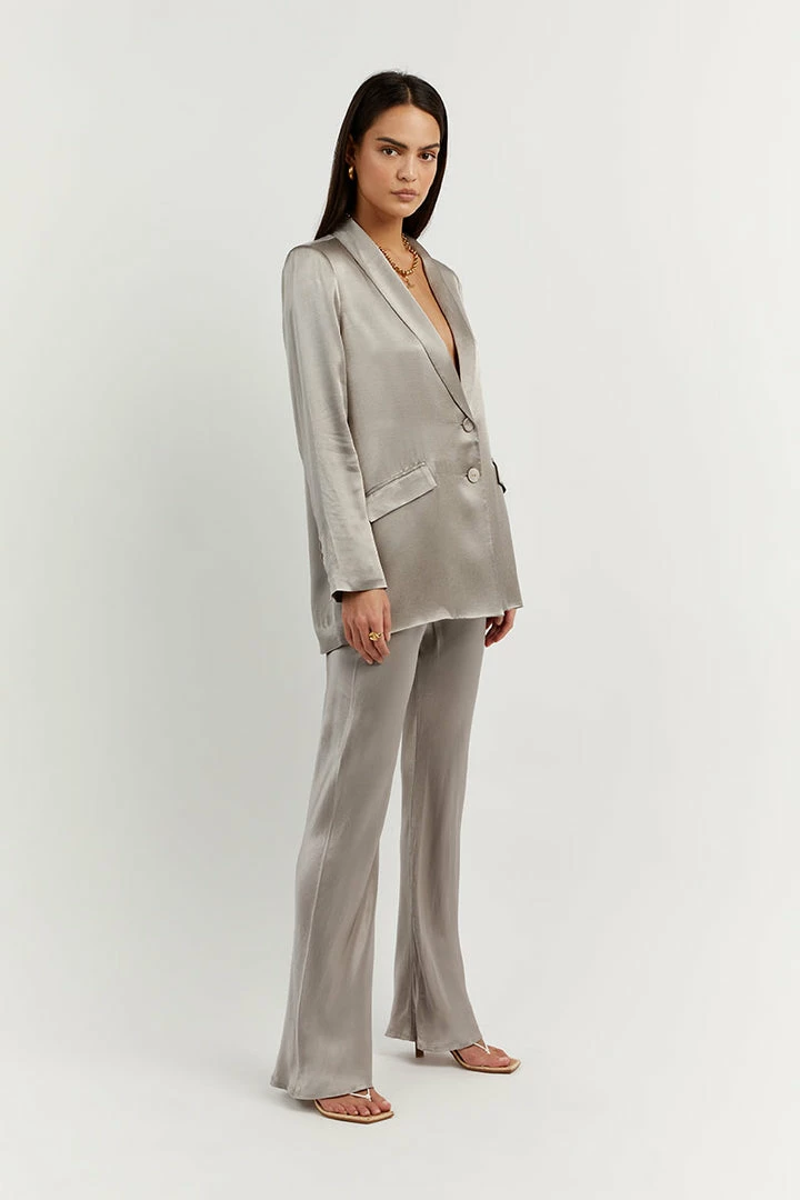 Buy ๐ฅ DISSH Boutiques CLOTHING KIAH PEWTER SATIN BLAZER ๐ฅฐ 4 DISSH Boutiques CLOTHING KIAH PEWTER SATIN BLAZER
