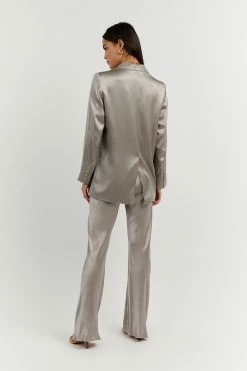 Buy ๐ฅ DISSH Boutiques CLOTHING KIAH PEWTER SATIN BLAZER ๐ฅฐ 10 DISSH Boutiques CLOTHING KIAH PEWTER SATIN BLAZER