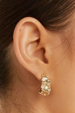 DISSH Boutiques FRIEDA GOLD HOOP EARRINGS