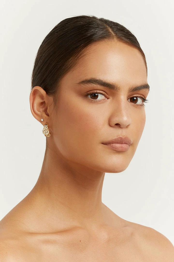 Cheap ๐ DISSH Boutiques FRIEDA GOLD HOOP EARRINGS ๐ 3 DISSH Boutiques FRIEDA GOLD HOOP EARRINGS