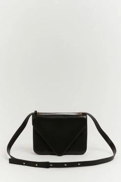 DISSH Boutiques DION BLACK GOLD CHAIN BAG