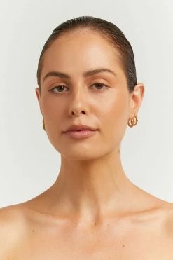 DISSH Boutiques LINA GOLD 2 PACK EARRINGS