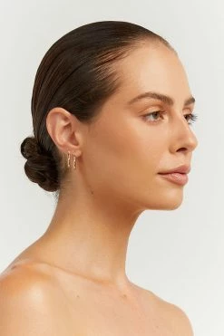 DISSH Boutiques LINA GOLD 2 PACK EARRINGS