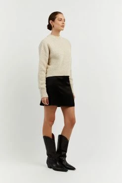 DISSH Boutiques EMBER STONE HONEYCOMB KNIT JUMPER SWEATERS