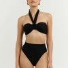 DISSH Boutiques AMAYA BLACK MULTI WAY BIKINI TOP