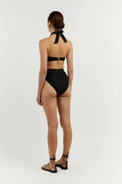 DISSH Boutiques AMAYA BLACK MULTI WAY BIKINI TOP