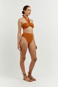 DISSH Boutiques AMAYA AMBER RIB HIGH CUT BRIEF