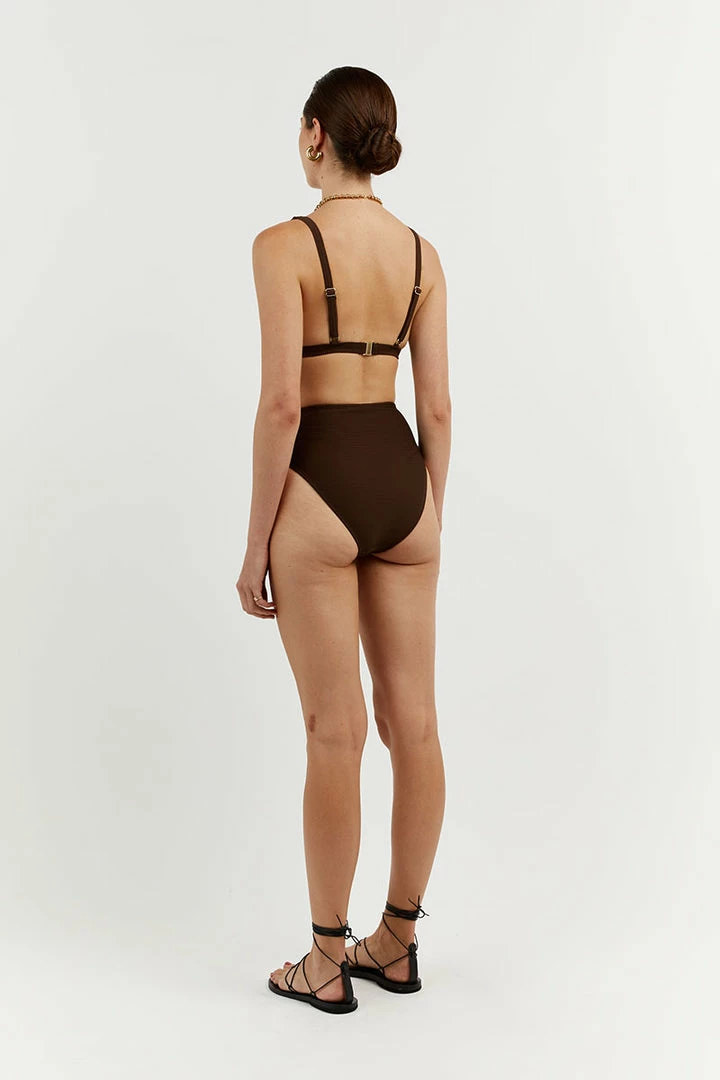 New ๐ DISSH Boutiques AMAYA CHOC TRIANGLE ๐ BIKINI TOP ๐งจ 5 DISSH Boutiques AMAYA CHOC TRIANGLE BIKINI TOP