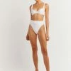 DISSH Boutiques LOLA WHITE UNDERWIRE SWIM TOP SWIMSUITS & COVERUPS