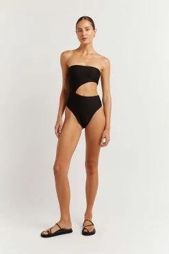 DISSH Boutiques SWIMSUITS & COVERUPS LOLA BLACK CUT OUT ONE PIECE