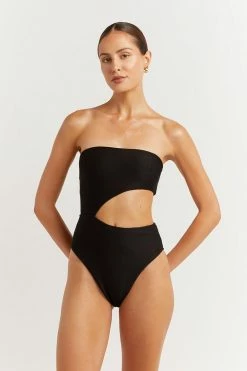 DISSH Boutiques SWIMSUITS & COVERUPS LOLA BLACK CUT OUT ONE PIECE