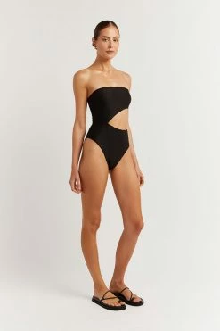 DISSH Boutiques SWIMSUITS & COVERUPS LOLA BLACK CUT OUT ONE PIECE