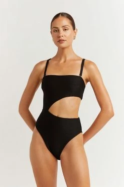 DISSH Boutiques SWIMSUITS & COVERUPS LOLA BLACK CUT OUT ONE PIECE