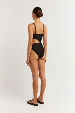 DISSH Boutiques SWIMSUITS & COVERUPS LOLA BLACK CUT OUT ONE PIECE