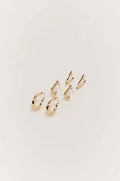 DISSH Boutiques Earrings SALOME GOLD HOOP EARRING PACK