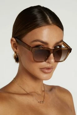 SHEVOKE FINLEY CRYSTAL BROWN KNITTED