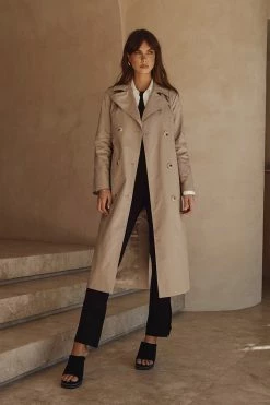 DISSH Boutiques CLOTHING ASPEN STONE TRENCH COAT