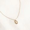 DISSH Boutiques LOLA GOLD OVAL NECKLACE KNITTED