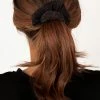 DISSH Boutiques RHI BLACK RIBBED SCRUNCHIE