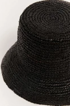 DISSH Boutiques LAURENT BLACK BUCKET HAT