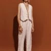 DISSH Boutiques NORAH WHITE LINEN PANT
