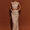 DISSH Boutiques WILLOW NATURAL STRAIGHT LONG SKIRT