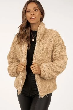 DISSH Boutiques OUTERWEAR RHODES BEIGE TEDDY JACKET