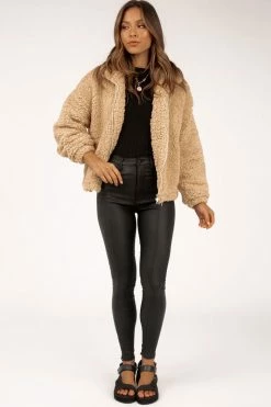 DISSH Boutiques OUTERWEAR RHODES BEIGE TEDDY JACKET