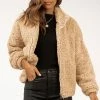 DISSH Boutiques OUTERWEAR RHODES BEIGE TEDDY JACKET