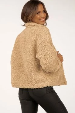 DISSH Boutiques OUTERWEAR RHODES BEIGE TEDDY JACKET