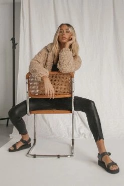 DISSH Boutiques OUTERWEAR RHODES BEIGE TEDDY JACKET