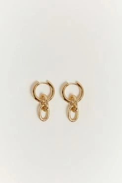 DISSH Boutiques CERISE GOLD CHAIN LINK EARRING