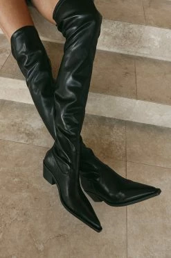 ALIAS MAE FI BLACK KNEE HIGH BOOT