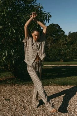 DISSH Boutiques ALFIE BEIGE SWIRL DRAWSTRING PANT