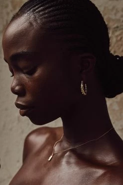 DISSH Boutiques THEODORE GOLD HOOP EARRINGS