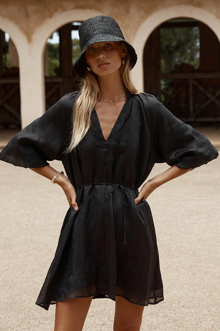 Hot Sale ๐ DISSH Boutiques EMPIRE BLACK SMOCK MINI ๐ DRESS THE BUMP FRIENDLY EDIT ๐ 6 DISSH Boutiques EMPIRE BLACK SMOCK MINI DRESS THE BUMP FRIENDLY EDIT