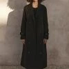 DISSH Boutiques CLOTHING FOSTER BLACK TRENCH COAT
