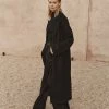 DISSH Boutiques MATILDA BLACK WOOL FELT COAT CLOTHING