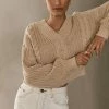 DISSH Boutiques HADLEY WHEAT CABLE KNIT JUMPER CLOTHING
