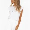 DISSH Boutiques MADISON THE LABEL MADISON WHITE TANK