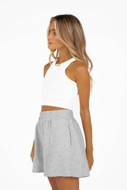DISSH Boutiques MADISON THE LABEL ELLIOT GREY SHORTS